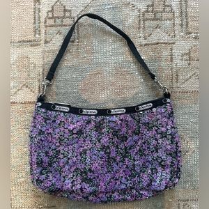 Le sport sac purple sequin bag small